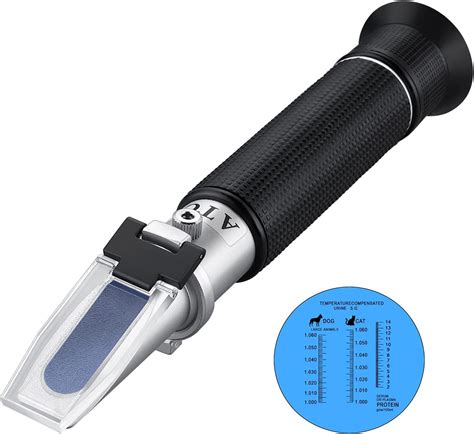 refractometer veterinary|measuring specific gravity with refractometer.